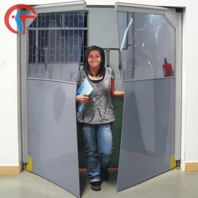 Double pvc swing door