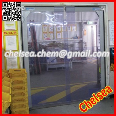 Clean room self-closing swing clear door,PVC transparent sheet clear swing door